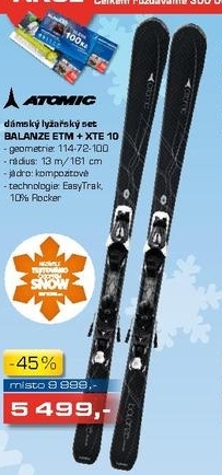 dámský sjezdový set ATOMIC BALANZE ETM XTE 10 