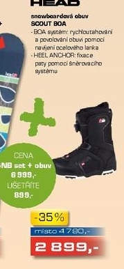 snowboardová obuv SCOUT BOA