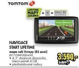 GPS navigace TOMTOM  Start Lefetime