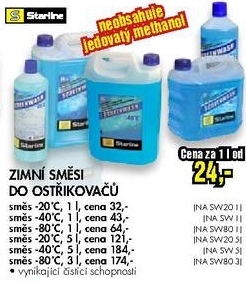 zimní směs do ostřikovačů