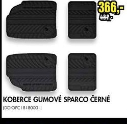 gumové koberce SPARCO černé