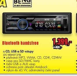 autorádio  BENG Bluetooth handsfree