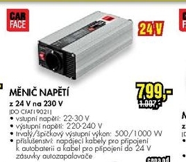 měnič napětí z 24V na 230V