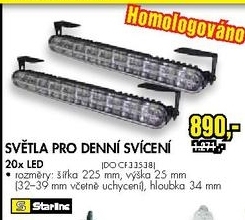 světla pro denní svícení 20 LED 
