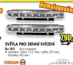 světla pro denní svícení 8 LED