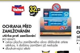 ochranná utěrka před zamlžováním 