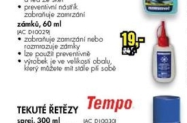 rozmrazovač zámků TEMPO 60ml