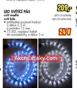 svítící LED pás 24V