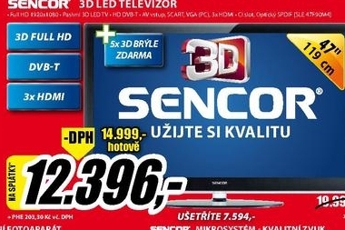 televizor 3D FULL HD SENCOR  