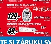 lehká hudební sluchátka MAXELL