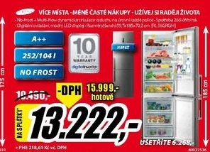 kombinovaná chladnička SAMSUNG