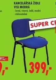 Visi, kancelářská židle modrá