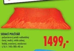 Sedací polštář, různé barvy