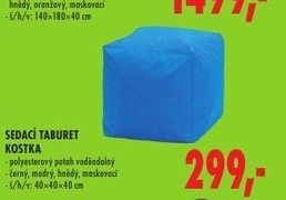Sedací taburet, různé barvy