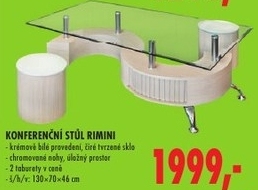 Rimini, konferenční stolek