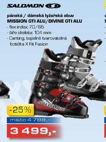 pánská/dámská lyžařská obuv SALOMON MISSION GTI ALU