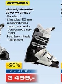 dámská lyžařská obuv FISCHER SOMA MY STYLE 6