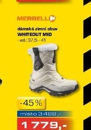 dámská zimní obuv MERRELL WHITEOUT MID 