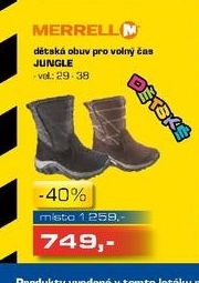 dětská zimní obuv MERRELL JUNGE