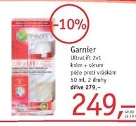 Garnier UltraLift 2v1, krém a sérum péče proti vráskám