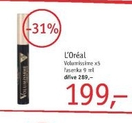 L´Oréal Volumissine x5, řasenka
