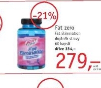 Fat zero/ Fat elimination, doplněk stravy 