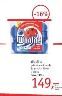 Woolite, gelové prací kapsle