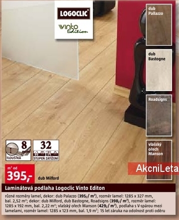 laminátová plovoucí podlaha Logoclic Vinto Editon