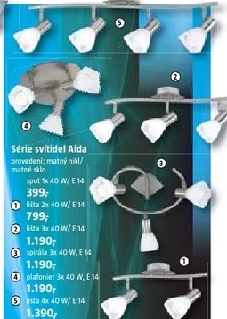 série svítidel Aida
