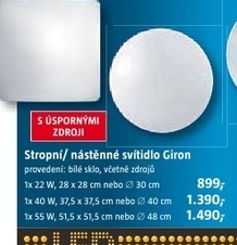 stropní/nástěnné svítidlo Ciron vč. žárovek