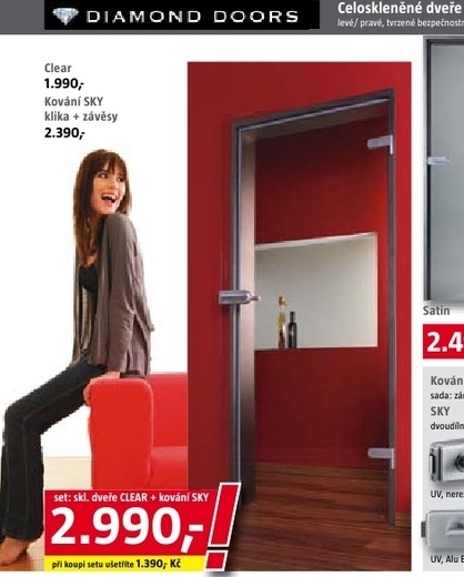 celoskleněné dveře DIAMOND DOORS