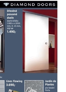 posuvné dveře , bílý lak