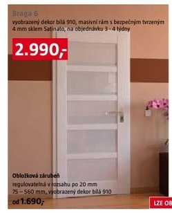 Braga 6 iteriérové dveře dokor bílá