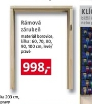 rámová zárubeň , borovice
