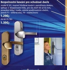 bezpečnostní dveřní kování vchodové
