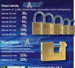 visací zámek STABIL