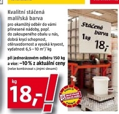 stáčená malířská barva 