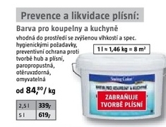 barva do koupelen a kuchyně
