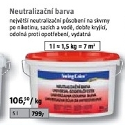 neutralizační barva na nikotin, saze a skvrny po vodě