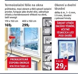 termoizolační folie na okna 