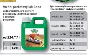 vrchní parketový lak Bona