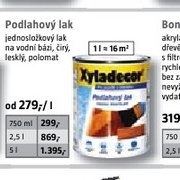 podlahový lak jednosložkový Xyladecor