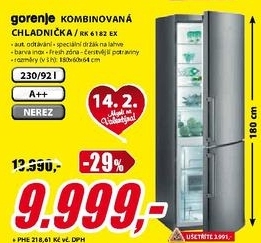 kombinovaná chladnička GORENJE