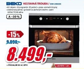 vestavná elektrické trouba BEKO OIM 25503X