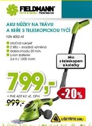 nůžky na trávu a keře FELDMANN