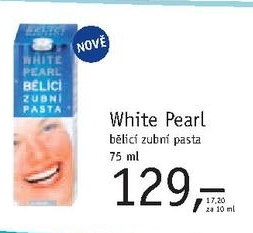 White Pearl, bělicí zubní pasta