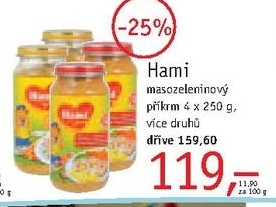 Hami, masozeleninový příkrm 4x250g