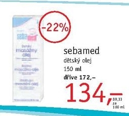 Sebamed, dětský olej