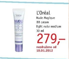 L´Oréal Nude Magique BB cream light/medium