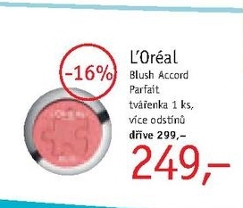 L´Oréal Blush Accord Parfait, tvářenka